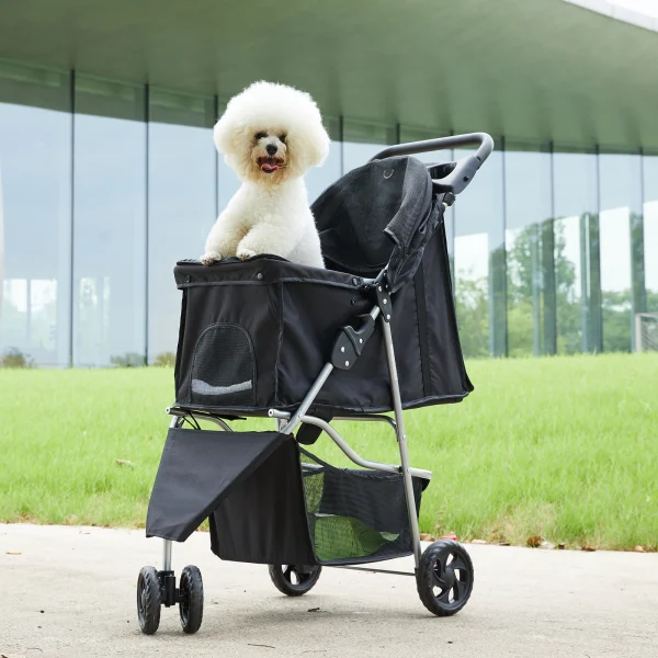 JHK 3 Wheels Foldable Pet Stroller for Small Dogs and Cats Stroller
