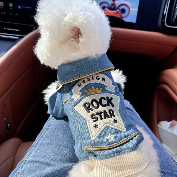 Blue Denim Vest Handsome Jacket